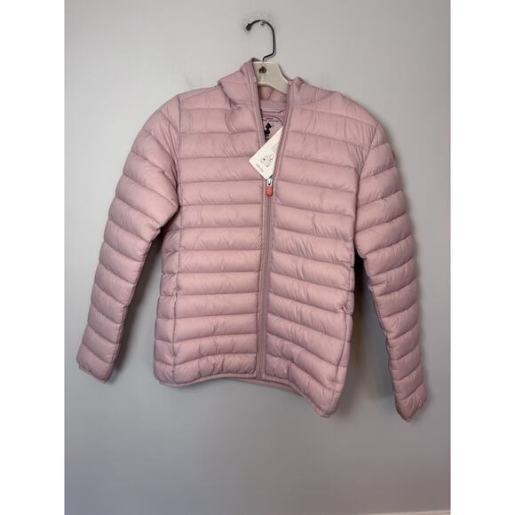Save The Duck Girl's Insulated Lily Jacket PINK $179, Size: 14 NWT - Picture 3 of 16